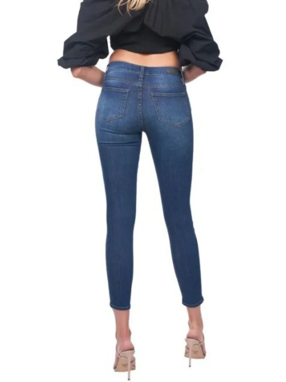 Etienne Marcel Size 27 Jeans Zipper Pocket Embellished EM7034 NWT Skinny Ankle